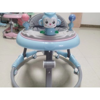 xe tròn tập đi có nhạc dành cho trẻ từ 8 tháng trở lên nâng chỉnh được chiêu cao