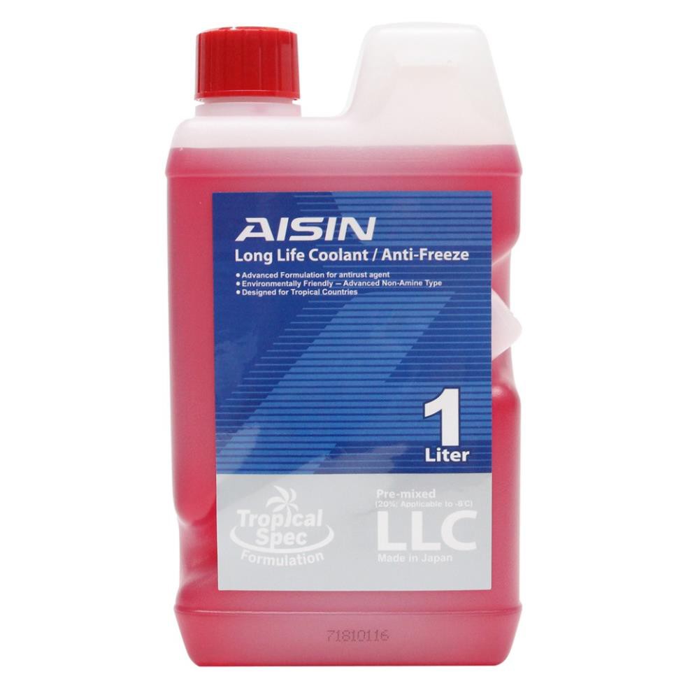 Nước làm mát động cơ màu đỏ AISIN LCPM20A1LR 1L - Nhập Khẩu Chính Hãng