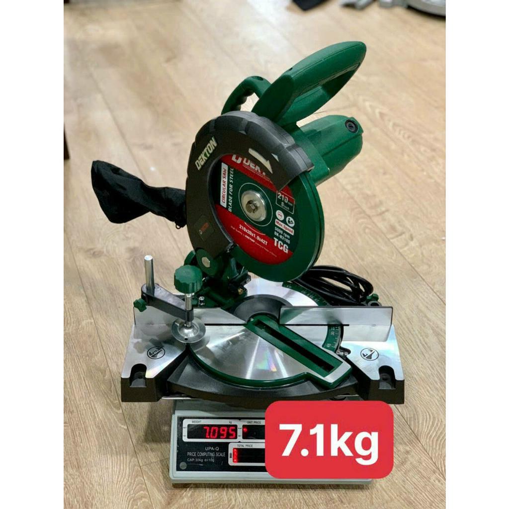 Máy cắt nhôm Dekton 210mm  - Kèm luỡi hợp kim - Chuyên dụng cắt sắt / gỗ / nhôm