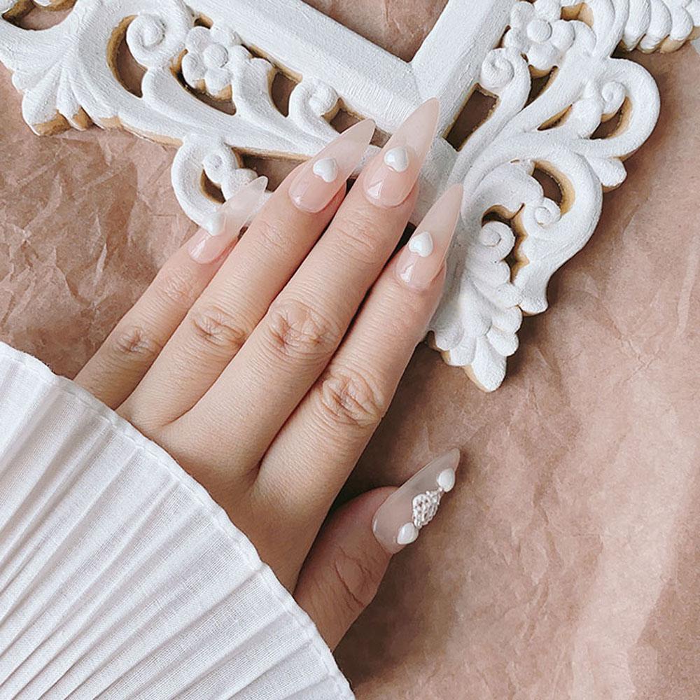 Miếng Dán Trang Trí Móng Tay 3D Xinh Xắn|Set 50 Phụ Kiện Trang Trí Móng Tay Hình Trái Tim