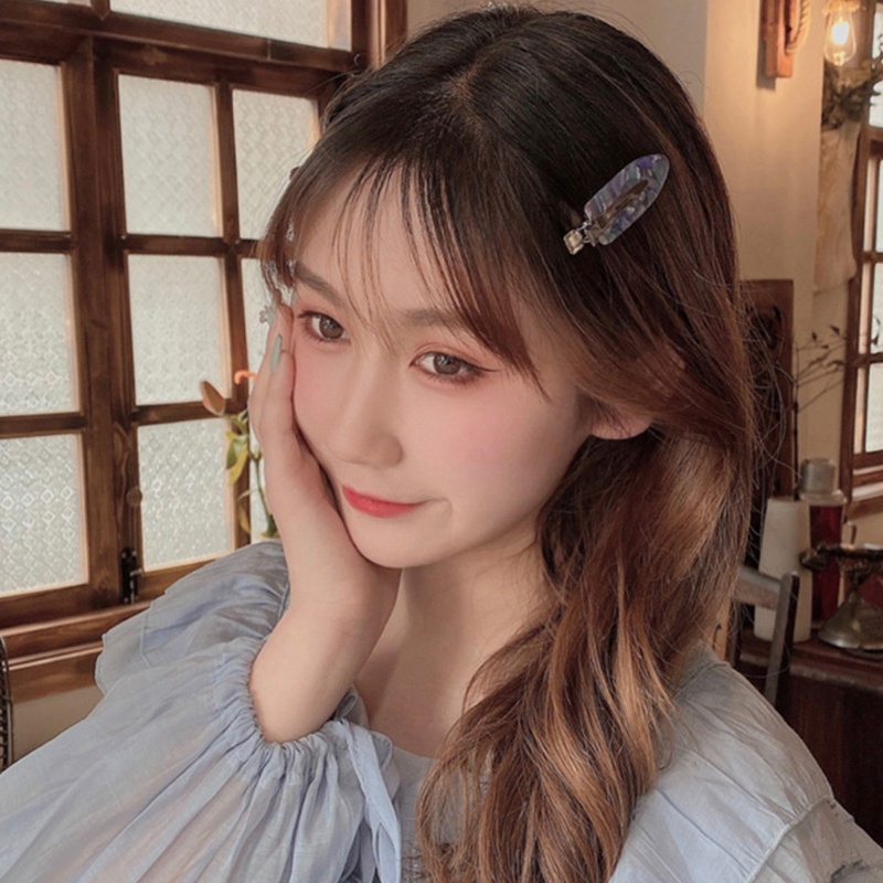 Kẹp Tóc Mỏ Vịt Bằng Acrylic In Họa Tiết Da Báo Thời Trang