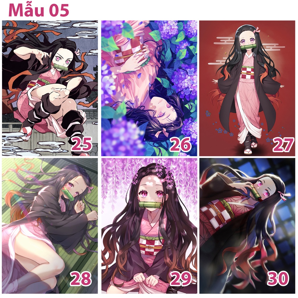 Poster/ Tranh dán tường anime Kimetsu No Yaiba nhân vật Kamado Nezuko