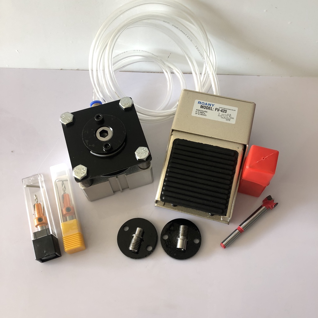 Nguyên bộ dập lỗ che lỗ cam, lỗ vít (8mm+10mm+15mm) + TẶNG mũi khoan mồi 8mm, 10mm, 15mm