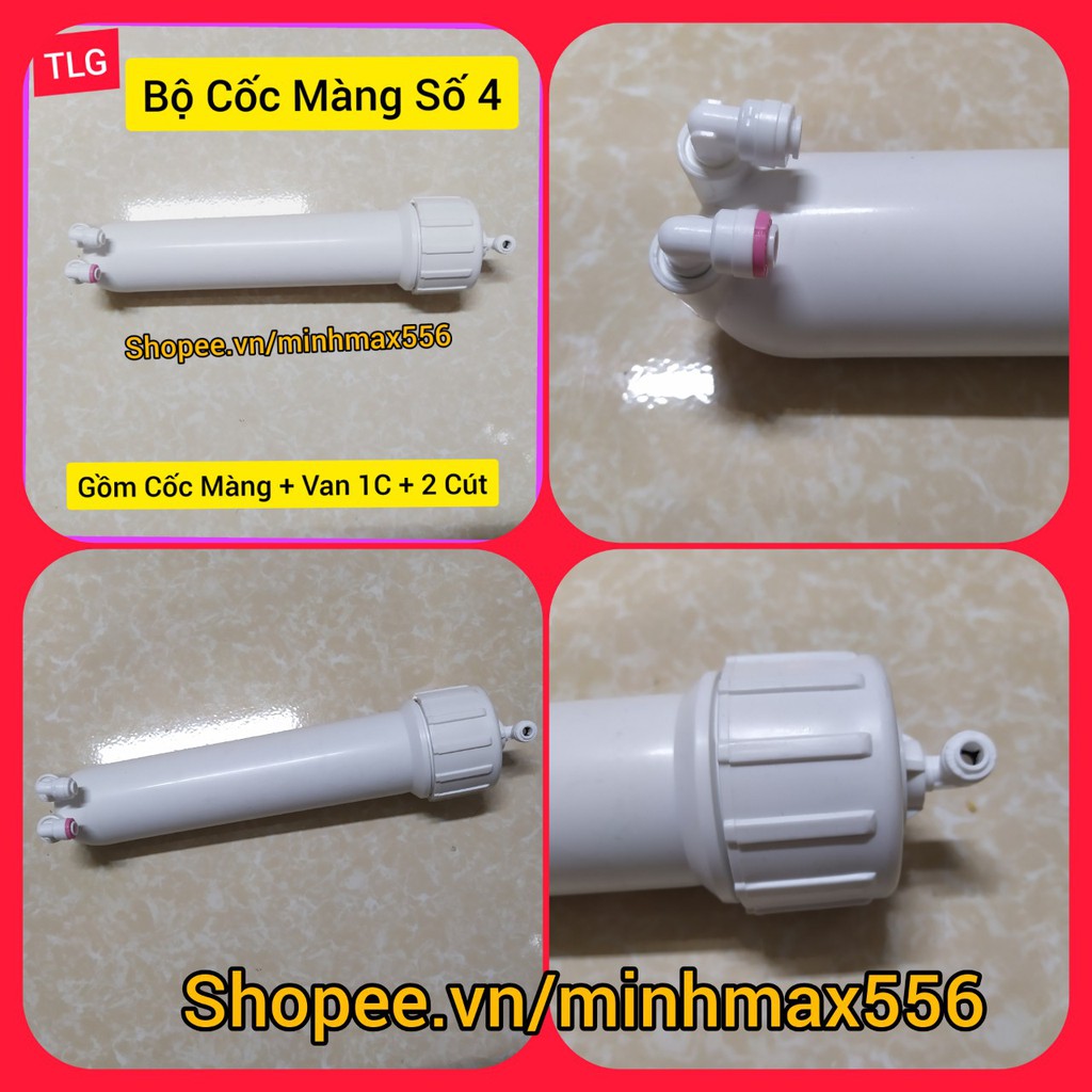 Vỏ màng lọc số 4 (Cốc lọc RO) - Vỏ màng lọc RO [ BH12t]