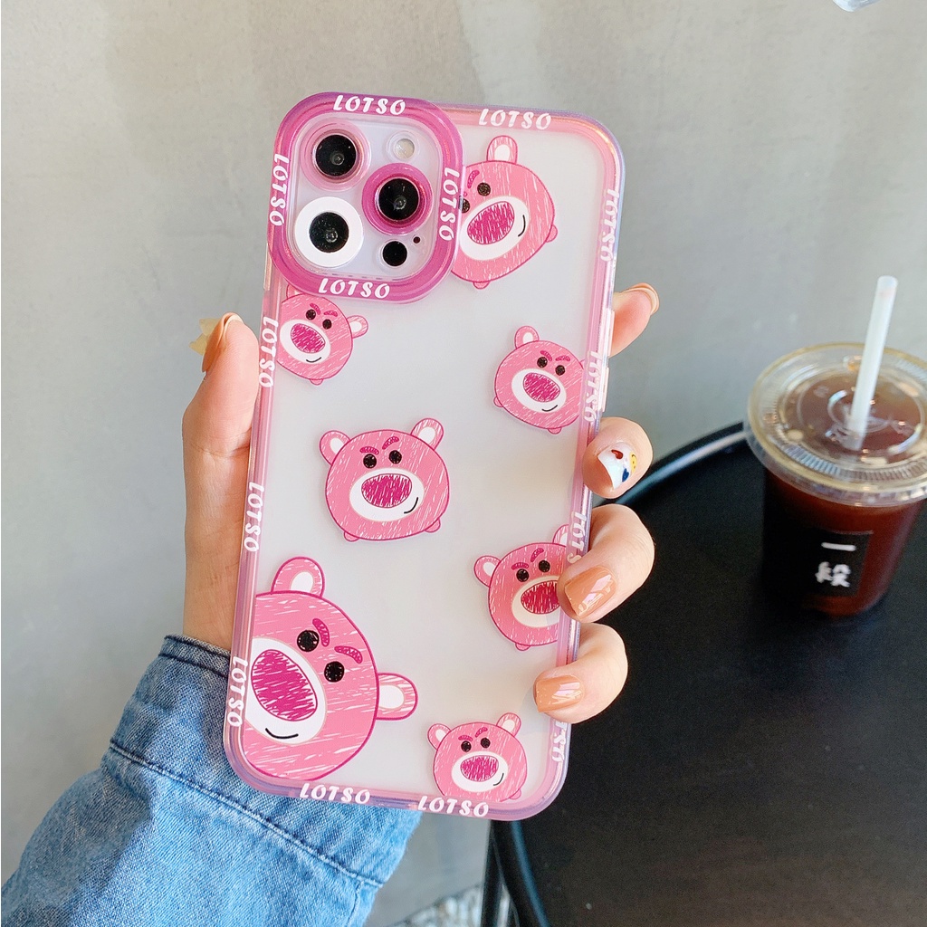 Ốp Điện Thoại Trong Suốt Chống Sốc Hình Hoạt Hình Cho iPhone 14 / 13 / 12 / 11 / X / 8 / 7P