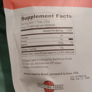 Collagen thủy phân dạng bột, Collagen Peptides 907g