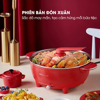 Nồi lẩu điện uyên ương hai ngăn bear sube006 - dhg-b60r6, dung tích 6l