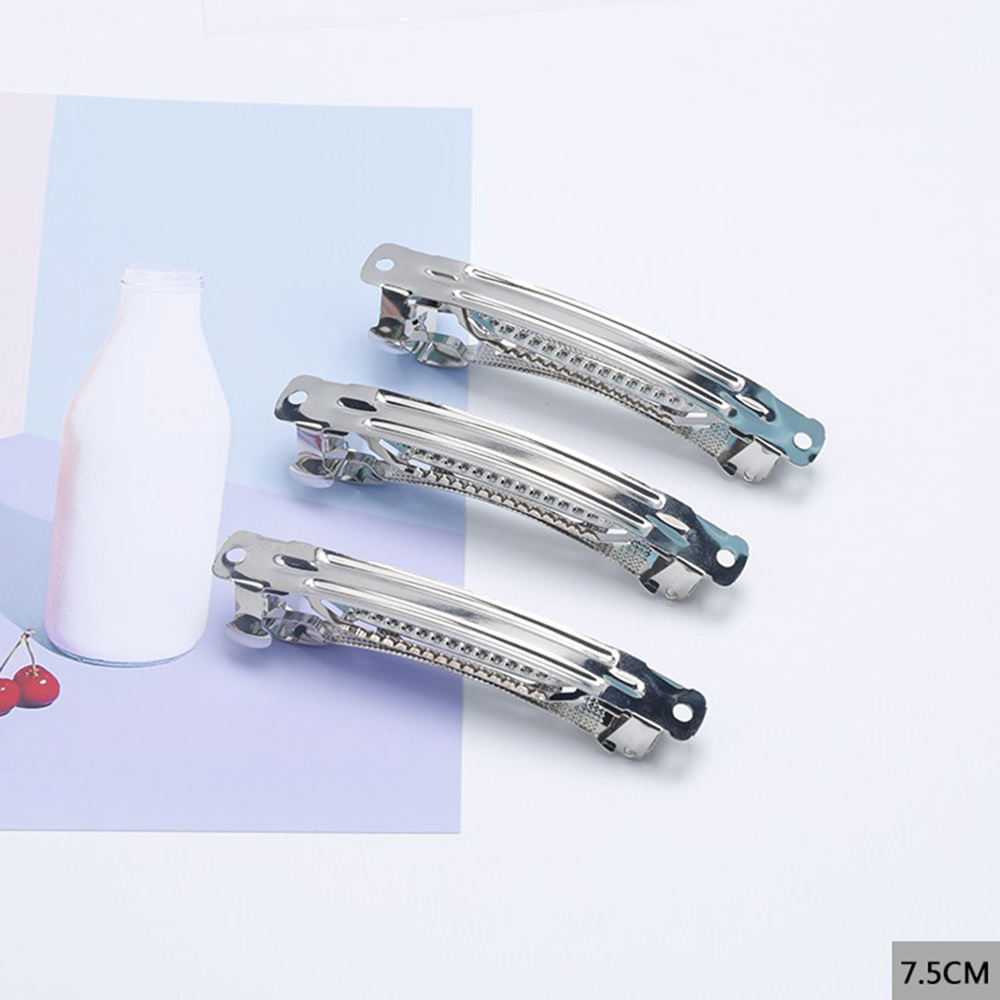 Set 20 kẹp tóc lò xo bằng kim loại 50mm tự làm kẹp nơ kiểu Pháp cho bé gái