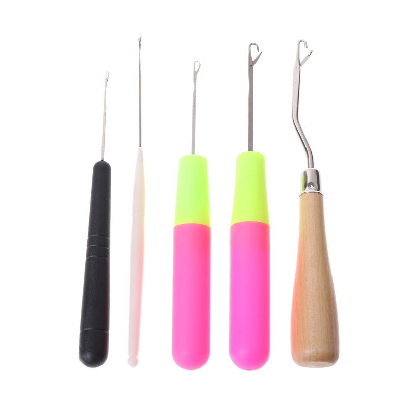 Bộ 5 Kim Nhựa Đan Móc Len Tiện Dụng