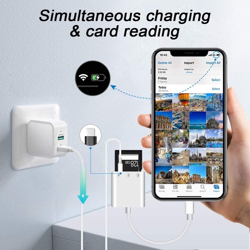 Đầu Đọc Thẻ Nhớ CCLCC SD / micro SD Cho iPhone / iPad / SD