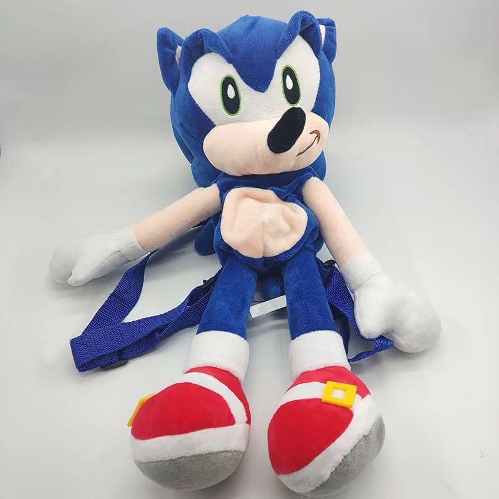 LILYES Ba Lô Nhồi Bông Hình Nhân Vật Hoạt Hình Sonic Đáng Yêu