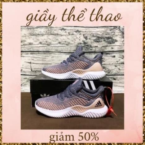 ❔ Giầy alphabounce hồng xám nữ, giày thể thao hồng xám nữ 🌹