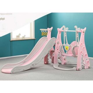 (Sẵn) (HCM) Cầu tuột xích đu/ cầu trượt xích đu bóng rổ cho bé