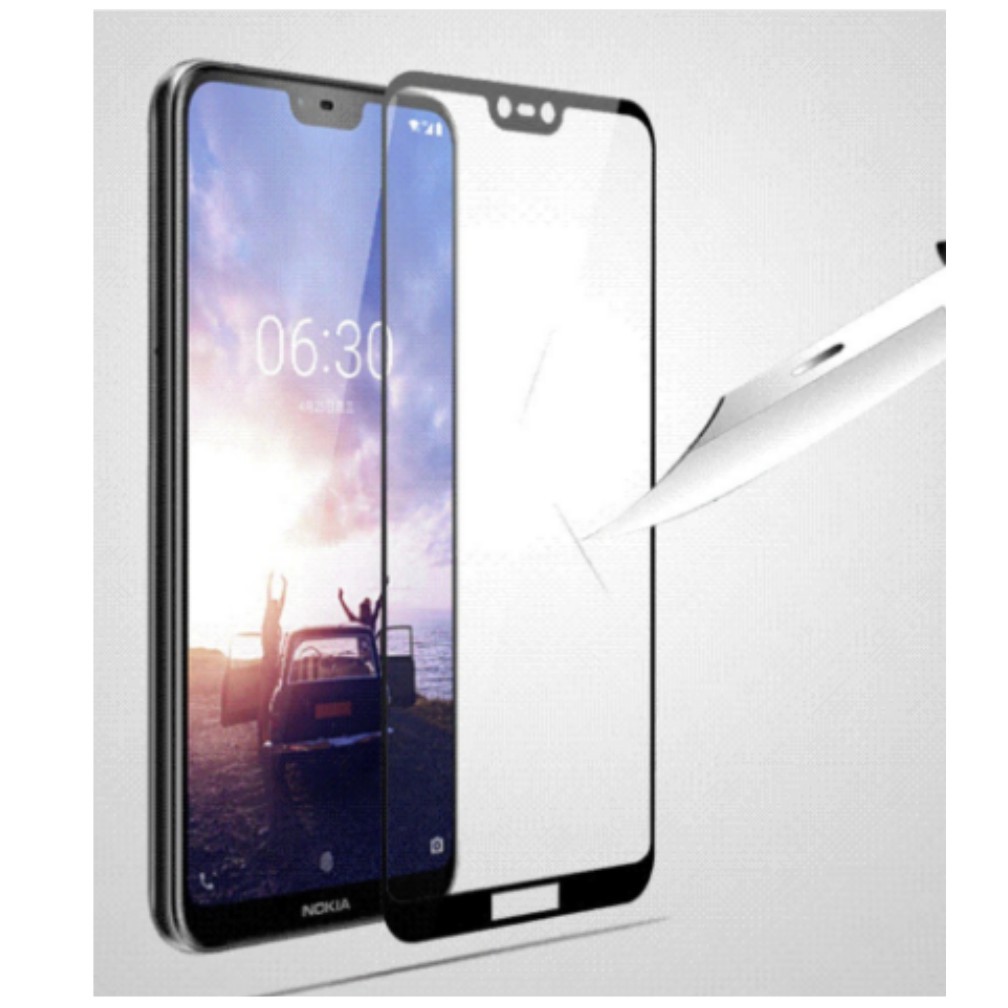 Ốp lưng Silicon + Cường lực Full màn 5D dành cho Nokia X6,Nokia X5, Nokiax6, NokiaX5