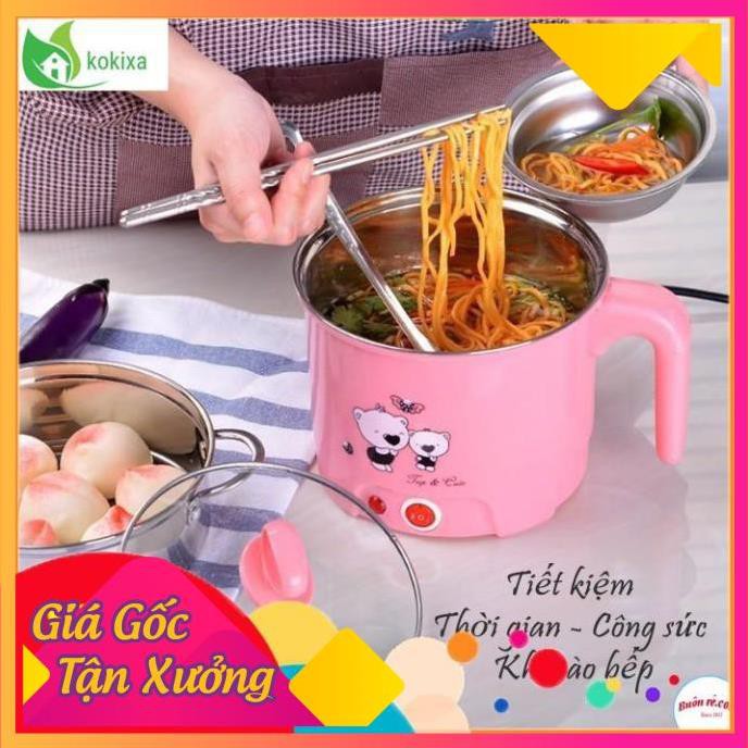 [HOT] [NẤU NHANH] Ca Nấu Mì - Nồi Lẩu Điện Mini Đa Năng Siêu Tốc 18cm[BẢO HÀNH 12 THÁNG] [UYTIN]