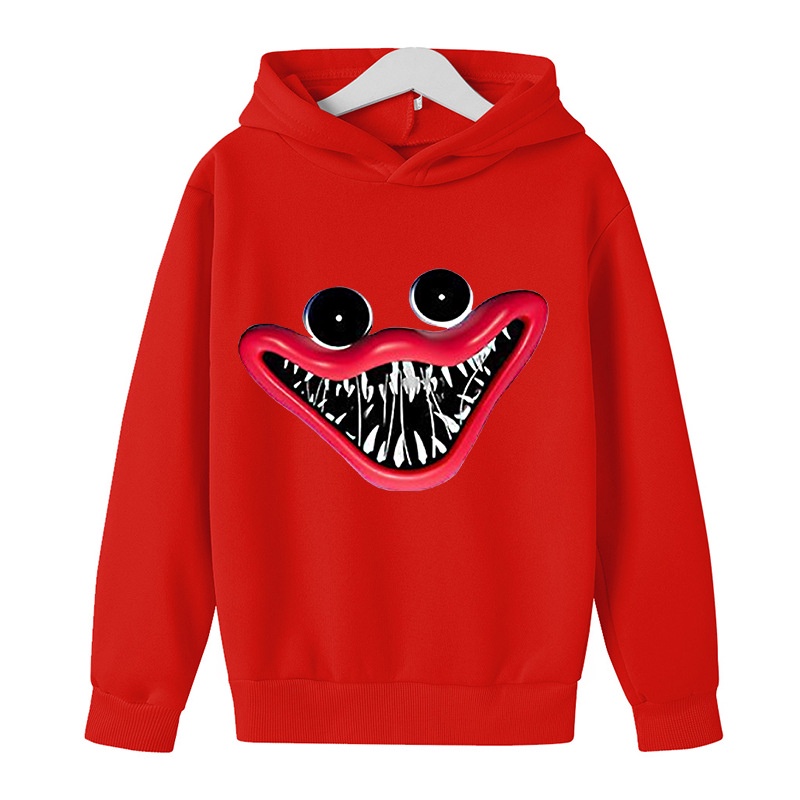 Áo Hoodie Thể Thao In Họa Tiết Hoạt Hình Poppy Playtime Huggy Wuggy Thời Trang Giản Dị Dành Cho Trẻ Em