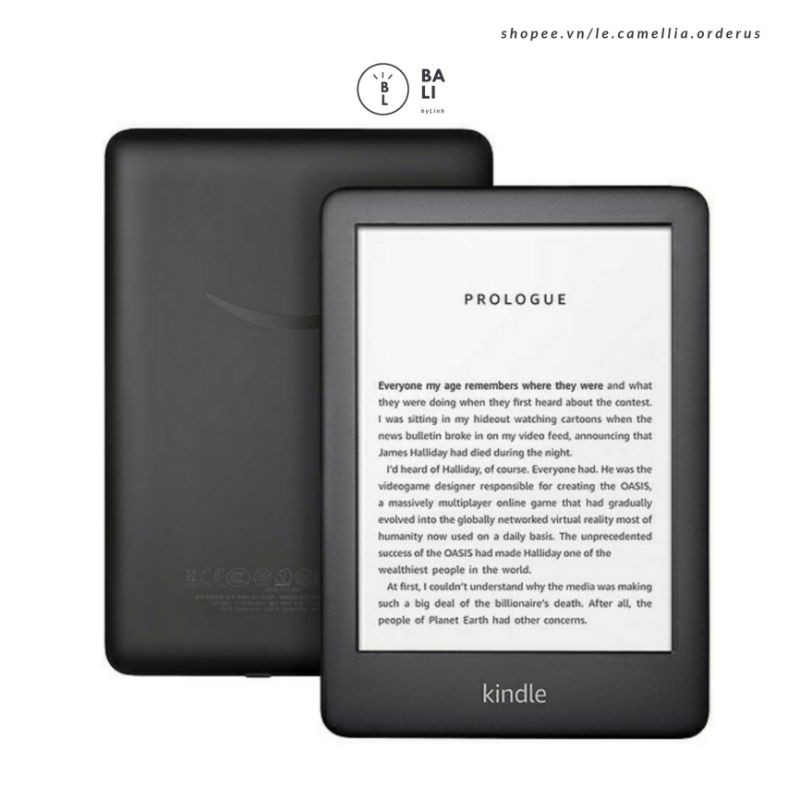 Máy đọc sách New Kindle 10th Generation 8GB wifi 167ppi tích hợp đèn nền, màu đen (Hàng chính hãng)