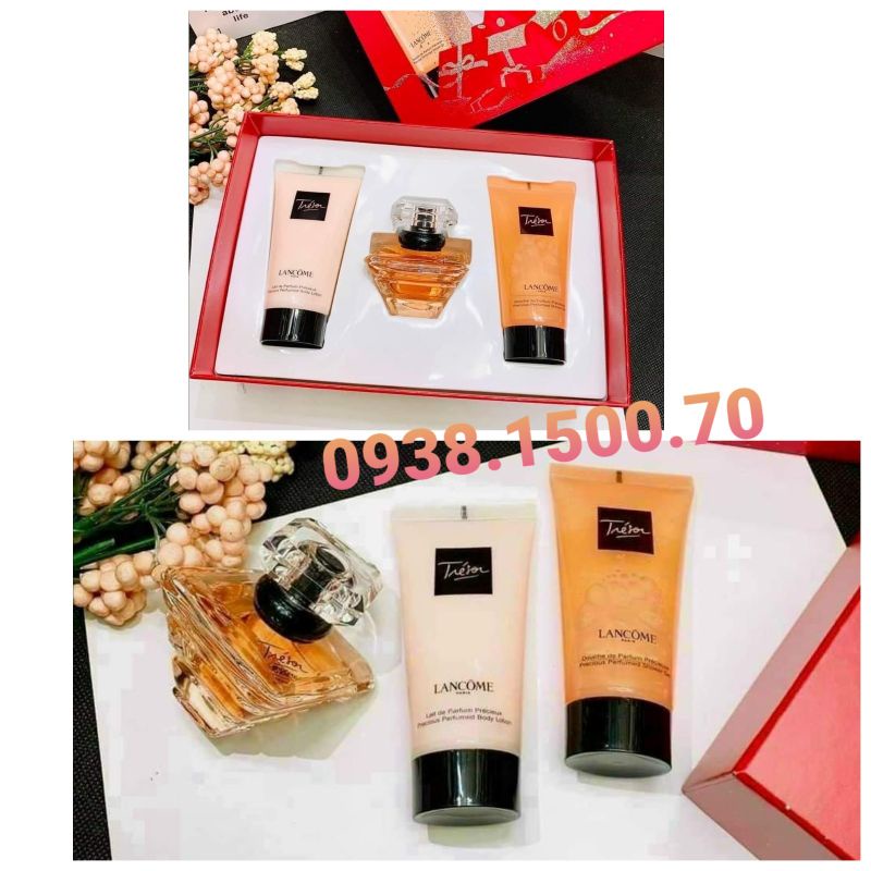 SET NƯỚC HOA 3 MÓN Lancôme Trésor EDP