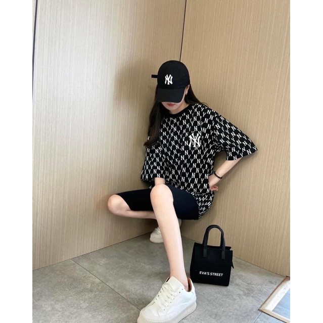 (HÀNG XUẤT XỊN) Áo NY015 M/I/B MONOGRAM TEE IN BLACK Made in Cambodia full tag code