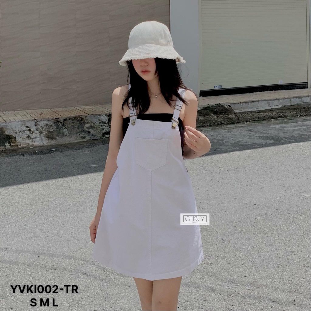 Yếm Váy Kaki Jean Ulzzang Unisex | GinHouseShop