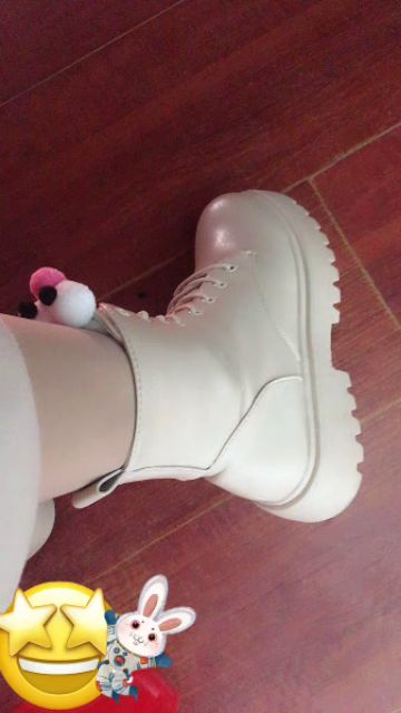 Bốt Boots da cao cổ nữ buộc dây kiểu dáng cổ điển thanh lịch trẻ trung | Boots