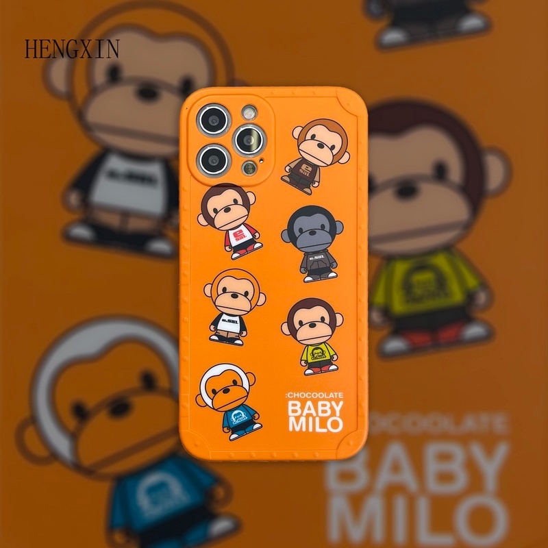 Hoạt Hình Ốp Điện Thoại silicone Mềm Chống Sốc In Hình baby milo Cho iphone 14 13 11 12 pro max