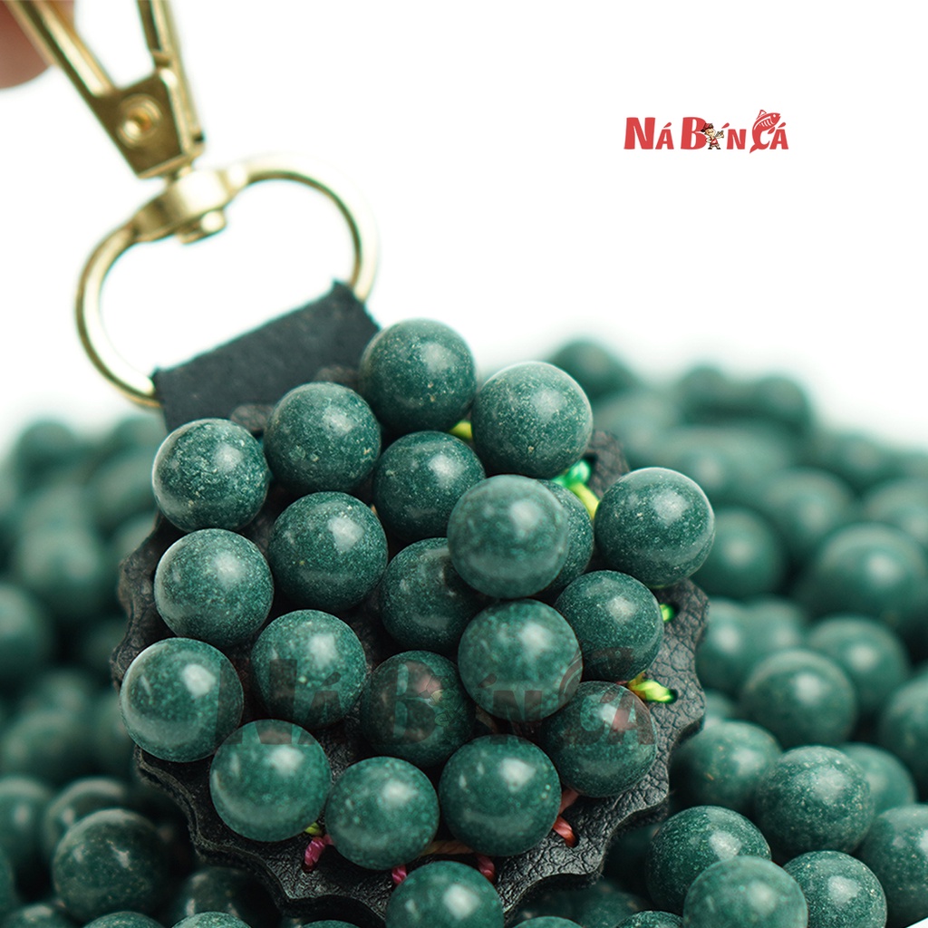 [Bi đất sét] Bi cho ná cao su màu xanh ngọc ngẫu nhiên 8-9mm, Sản phẩm trộn bột sắt, hít nam châm tốt