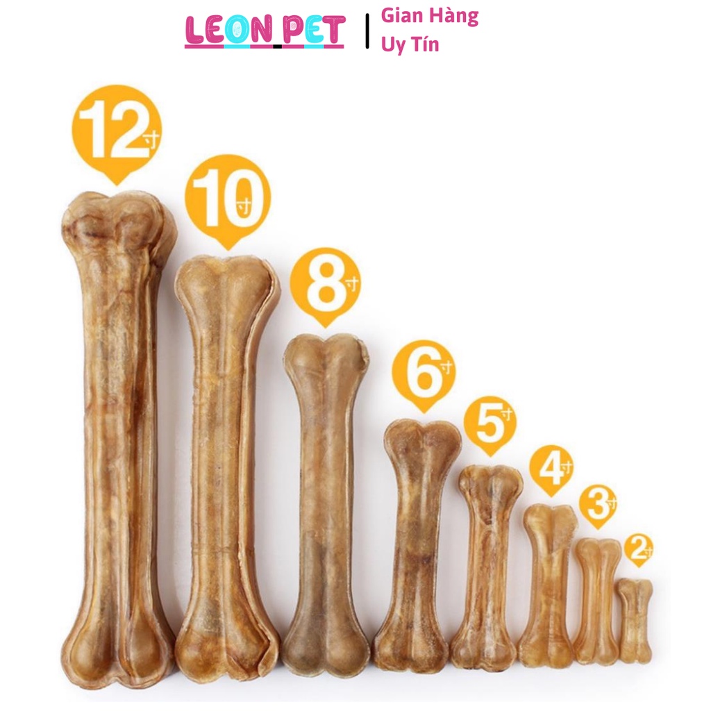 Xương Gặm Da Bò Cho Chó Sạch Răng - Leon Pet Store