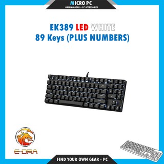 Bàn Phím Cơ Gaming 🎮FREESHIP🎮 E-DRA EK389 (LED Trắng, Form TKL, 89 phím - gồm phím số) - Hàng chính hãng BH 24 tháng