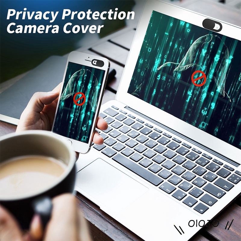Set 3 / 6 Nắp Trượt Bảo Vệ Webcam Máy Tính / Điện Thoại Di Động Chống Nhìn Trộm Với Hộp Olo
