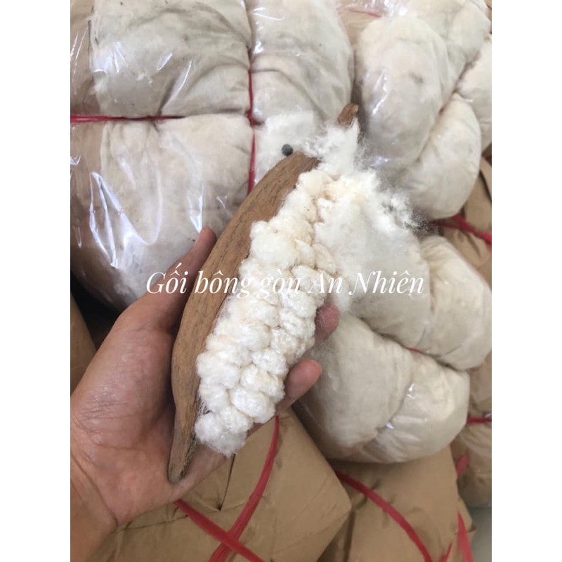 Bông gòn tự nhiên nhồi gối 1kg
