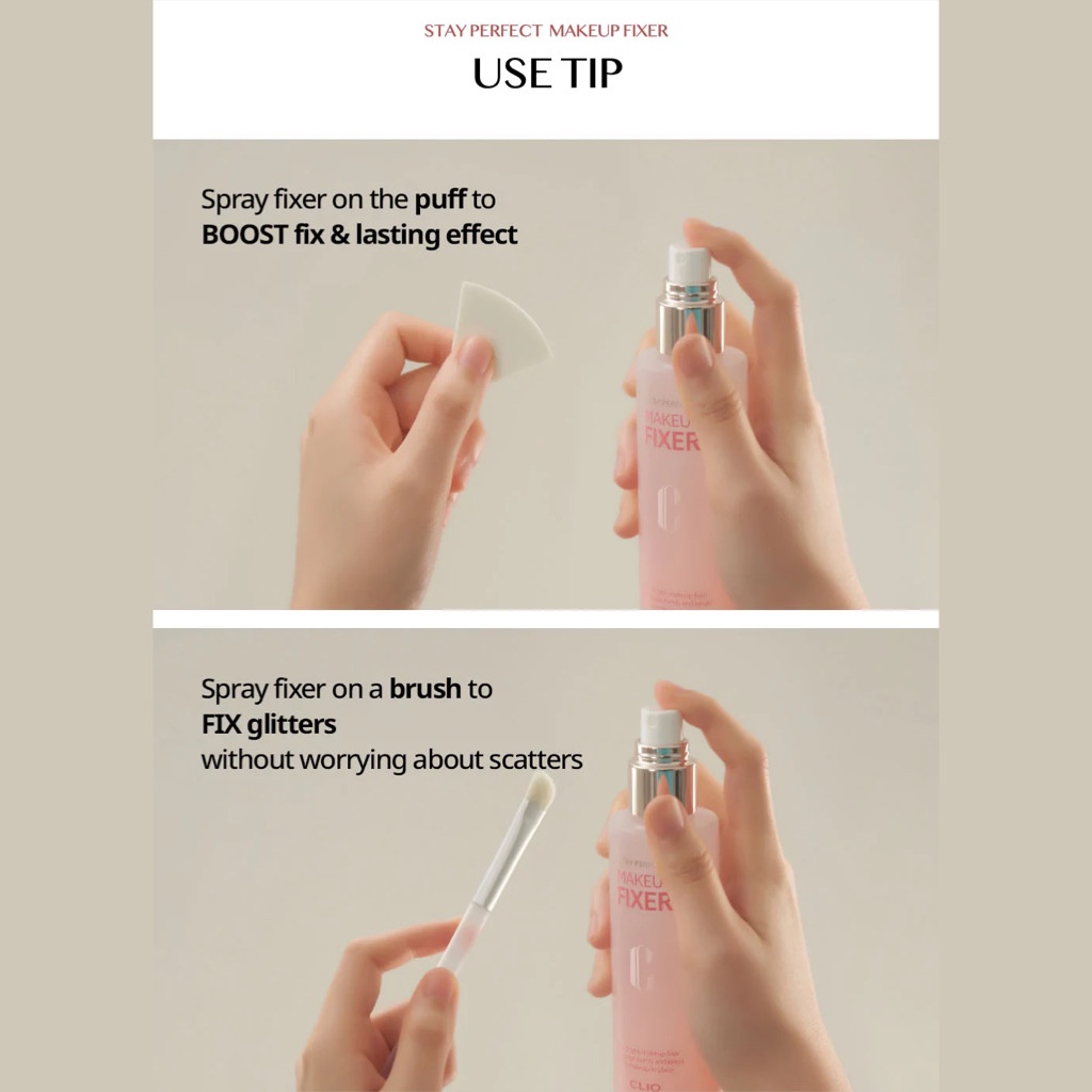 Xịt Khoá Nền Clio Stay Perfect Makeup Fixer