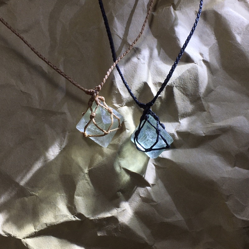 Vòng cổ Flourite bát diện