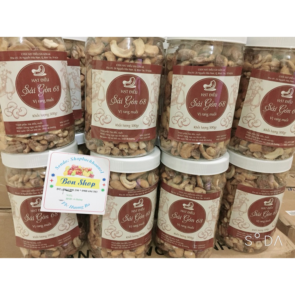 1KG HẠT ĐIỀU RANG MUỐI THƠM NGON _ LOẠI VỠ