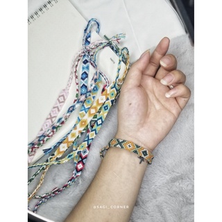 Vòng tay, vòng chân handmade tết bằng chỉ l Friendship bracelet