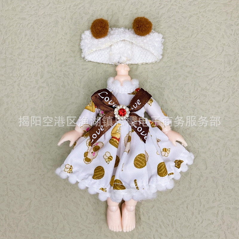 Đầm Đồ Chơi Búp Bê Dễ Thương 16-17 cm Tỉ Lệ 1 / 8