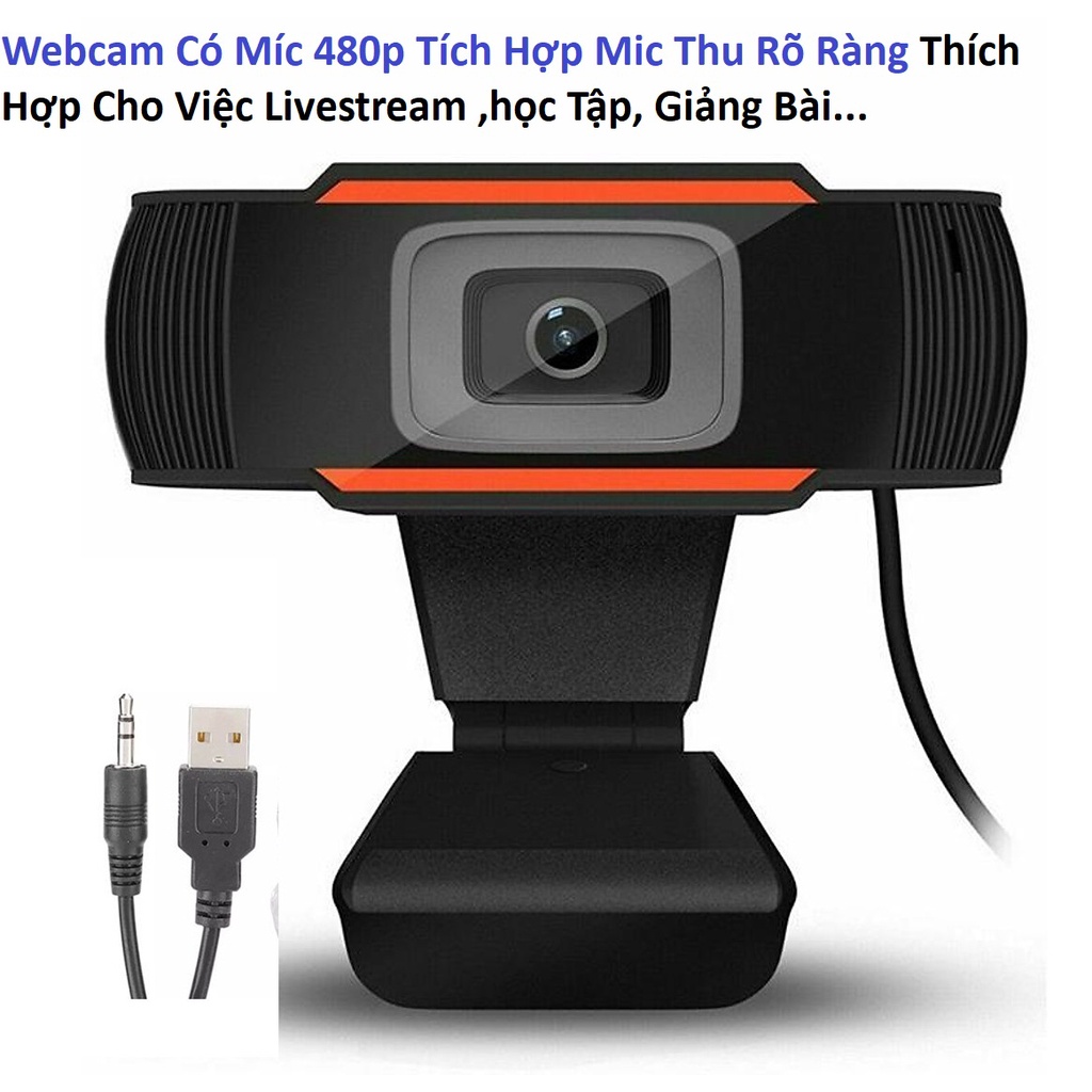 Webcam Có Míc 480p Tích Hợp Mic