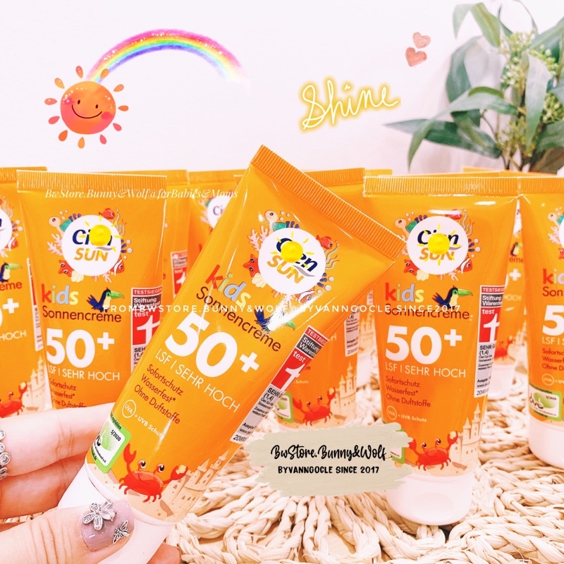 Kem Chống Nắng CienSun Kids SPF 50+ nội địa Đức [Hàng Air - Date mới nhất]