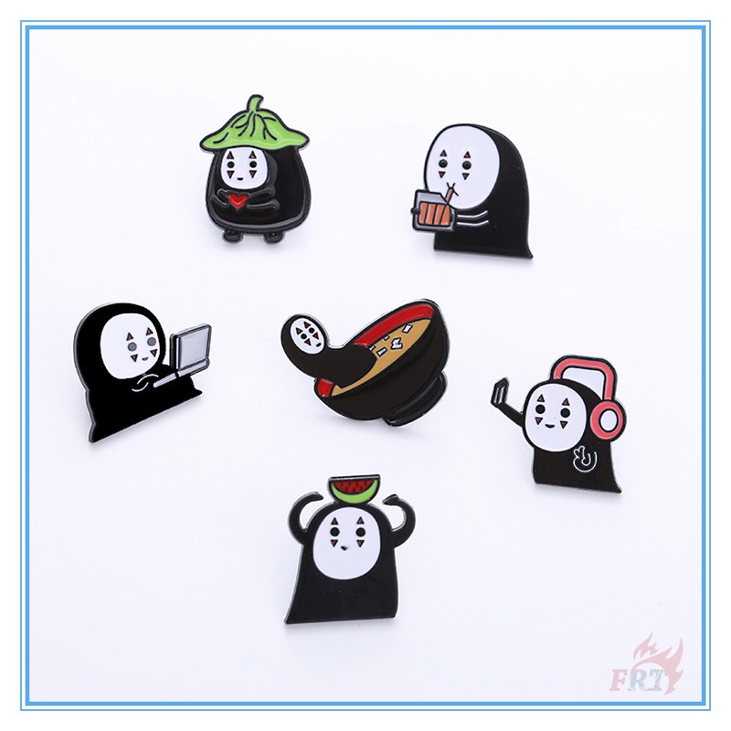 ★ Kuso Ghim Cài Áo Hình Vô Diện Vui Nhộn ★ 1 Huy Hiệu Cài Áo Ba Lô Hình Phim Spirited Away