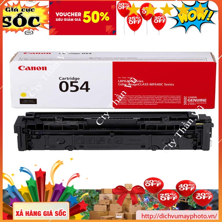 Hộp mực 054A Black cho máy in Laser màu Canon LBP 623CDW chất lượng bản in bền đẹp kholinhkienmayin