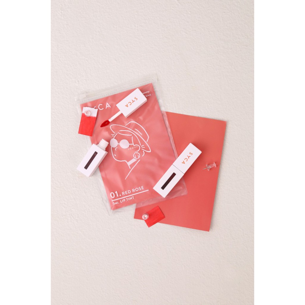 (hàng Mới Về) Son Tint Syca Tông Màu Đỏ Gạch / Cam / Hồng / Đỏ Trang Điểm Chuyên Nghiệp