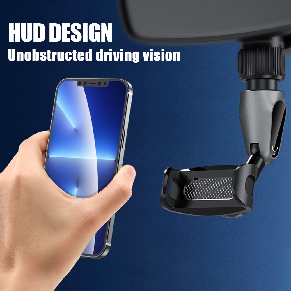 Giá Đỡ Điện Thoại / Thiết Bị Định Vị GPS Xoay 360 Độ Gắn Ghế Ngồi Xe Hơi Tiện Dụng