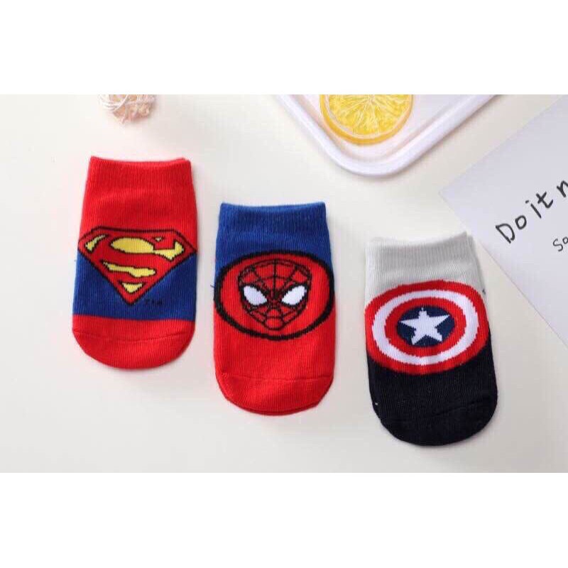 Set 3 Đôi Tất Siêu Nhân Cho bé