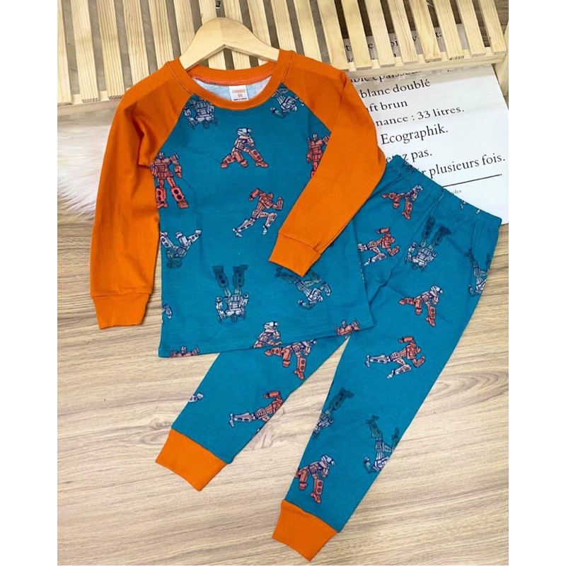 Bộ dài tay size đại thun borip cho bé trai từ 22 đến 40kg - Bộ dài bé trai