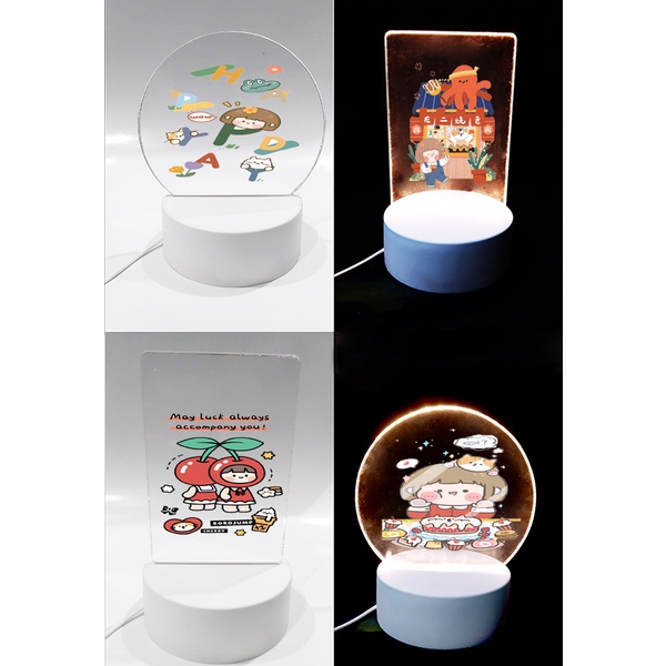 Đèn Led 3D hoppang roro jump DLI34 Đèn Ngủ 3D Sáng Tạo cute dễ thương