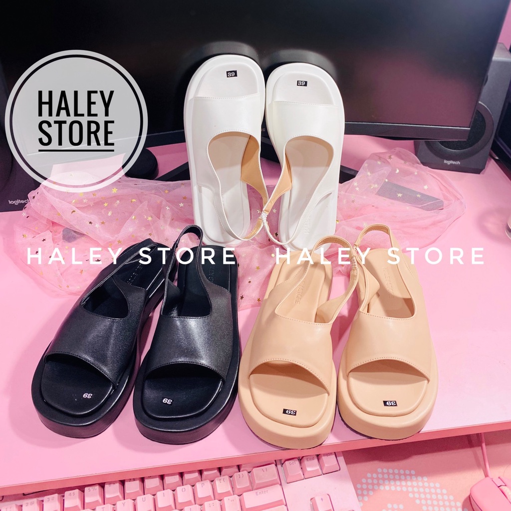 Xăng đan cao su đế dày thời trang dành cho nữ bánh mì siêu nhẹ êm chân HALEY STORE sandal bánh mì