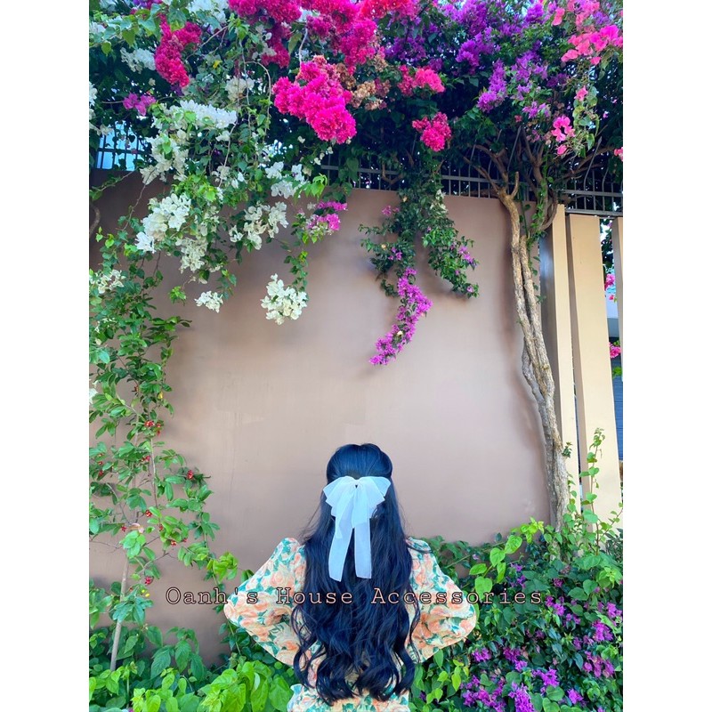 Kẹp nơ voan cao cấp