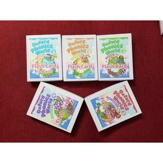 Flashcard💖FREESHIP💖Bộ thẻ học tiếng anh, Flashcard Oxford Phonics World Level 1 - Level 5