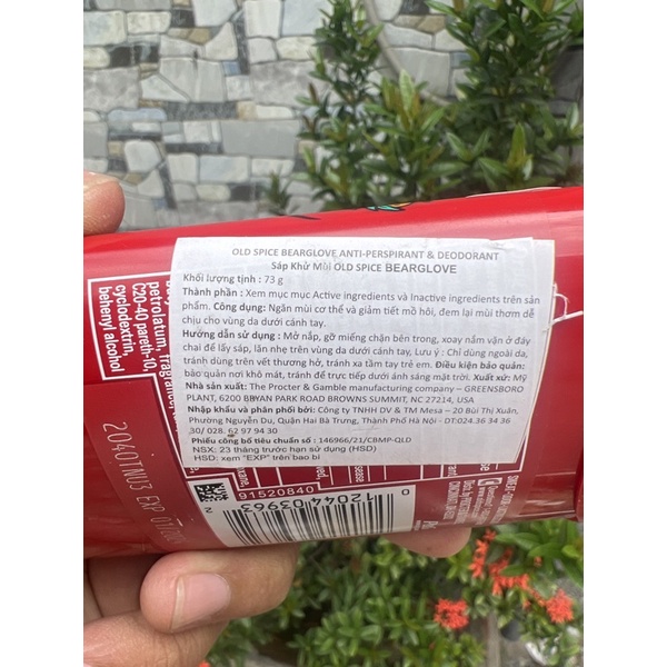 Sáp lăn nách Old Spice 73g 100% chính hãng