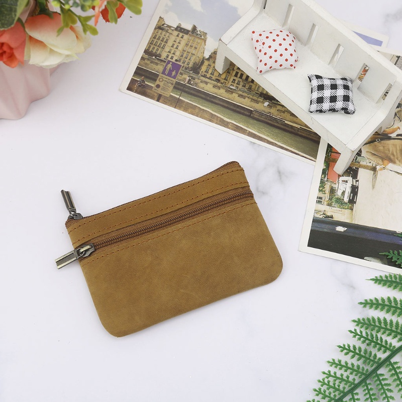 Ví Đựng Tiền Xu Khóa Kéo Tiện Lợi Cho Nam